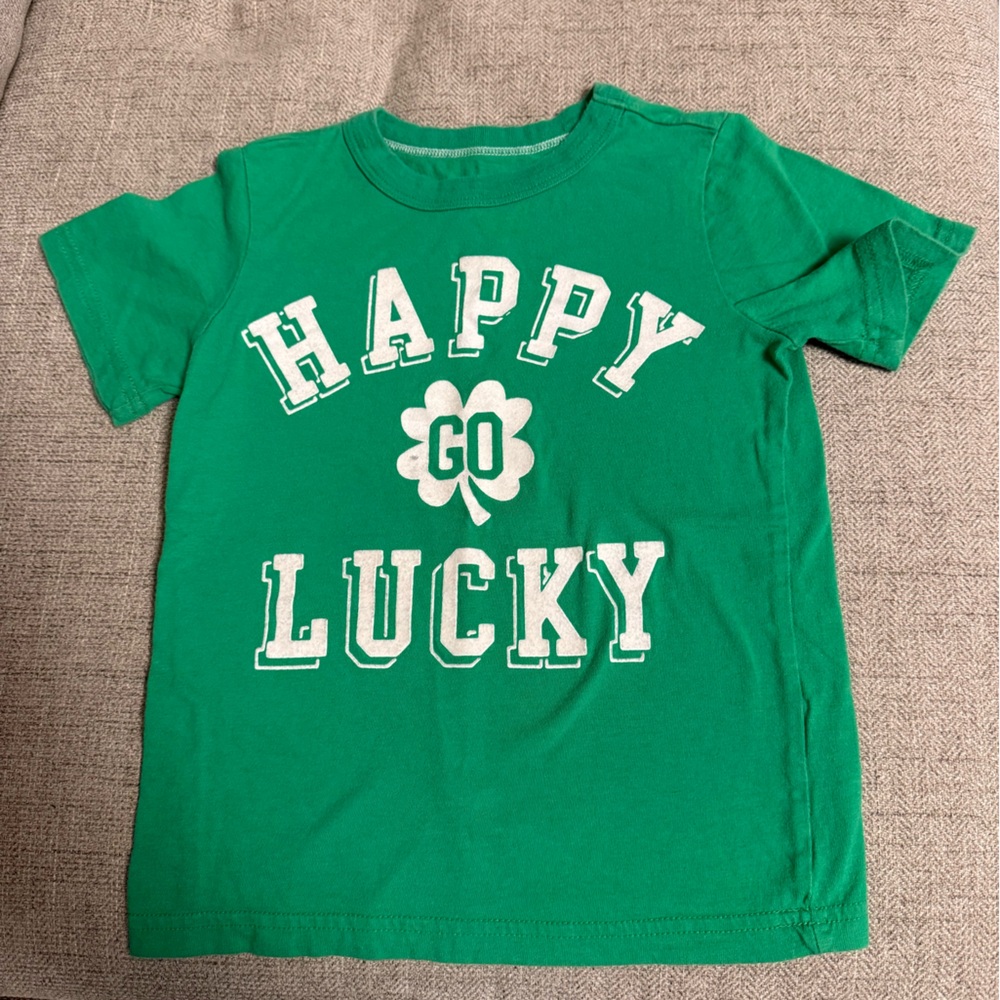 Green Kids 'Happy Go Lucky' Shirt - St Pats 🍀